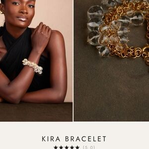 Khoi Gold KIRA  and Clear Bracelet BRAND NEW WITH TAG